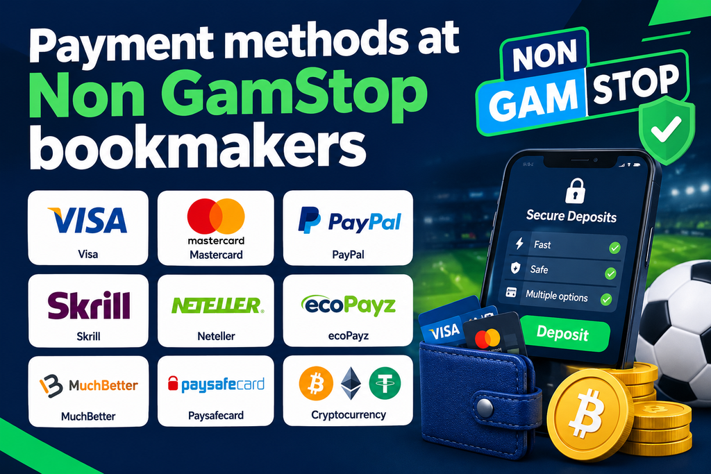 Payment methods at Non GamStop bookmakers
